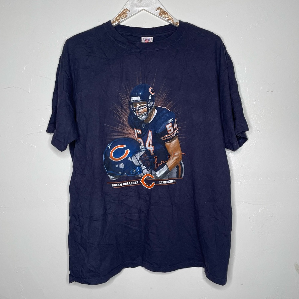 VINTAGE CHICAGO BEARS BRIAN URLACHER FOOTBALL 2006 NFL T SHIRT SZ XL